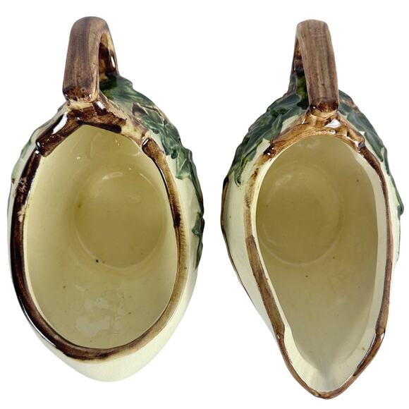 McCoy USA Pottery Vintage Ivy Branch Sugar Creamer Set-Excellent! - Picture 6 of 9